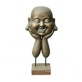 Buddha Kopf Shaolin auf Ständer