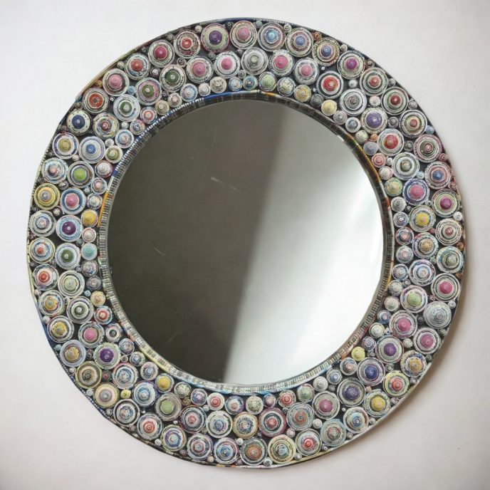 Spiegel rund “Paper Art”, ∅ 80 cm