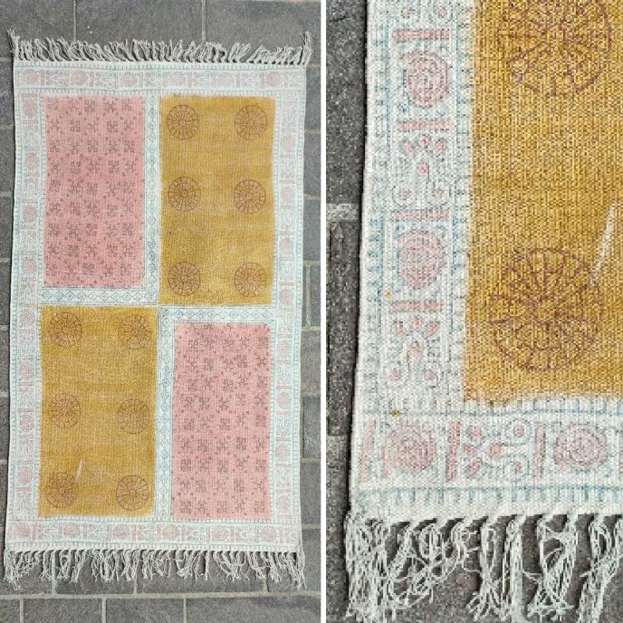 Handgemachter Teppich aus Indien